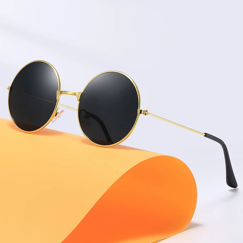 Classic Vintage Round Frame Sunglasses For Men Women n Ocean Red Yellow Metal Circle Sun Glasses Unisex Eyewear 2025 260324