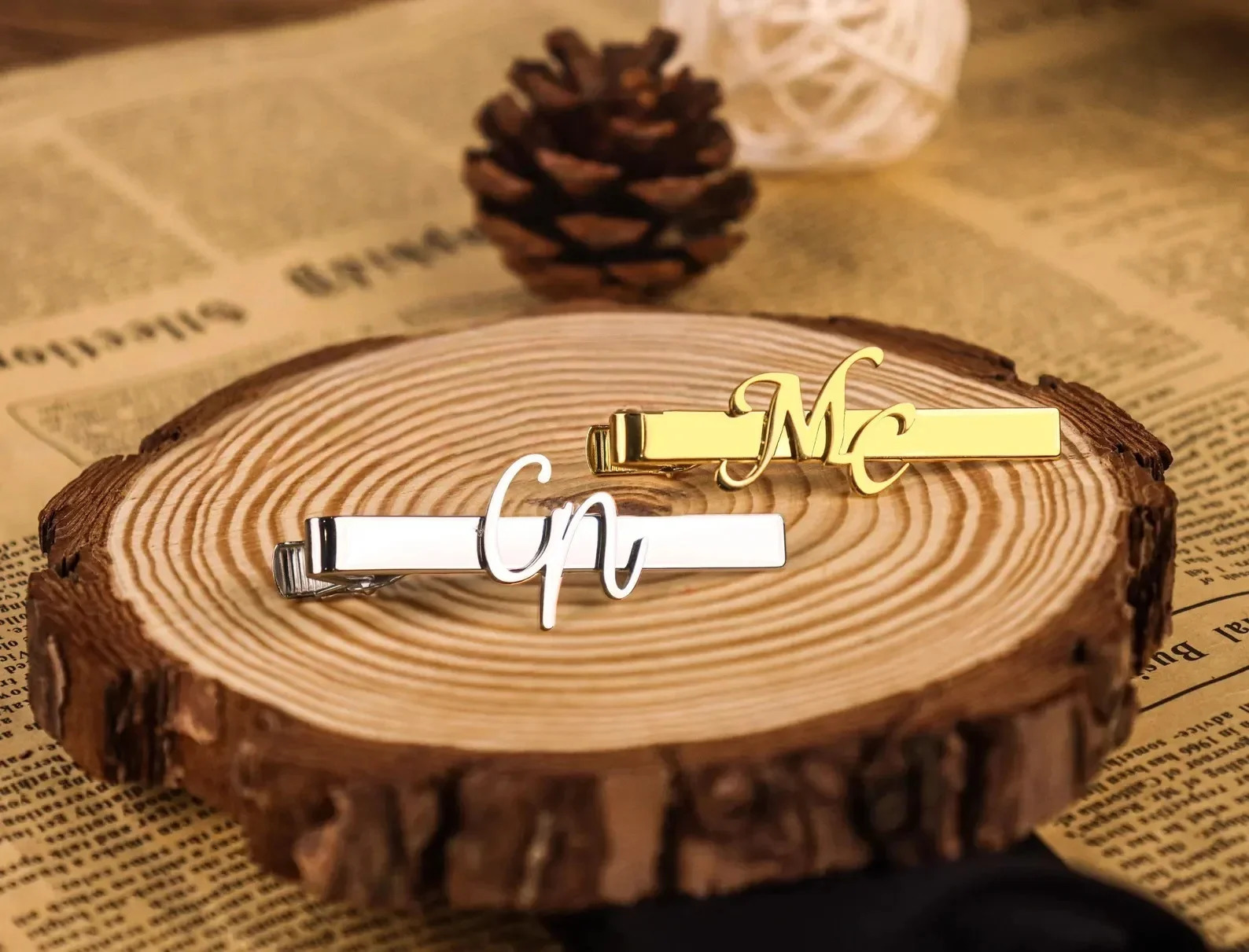 Sipuris Custom Initial Name Tie Clip For Men Stainless Steel Personalized Clasp Trendy Fashion Jewelry Weddings Gifts 260409
