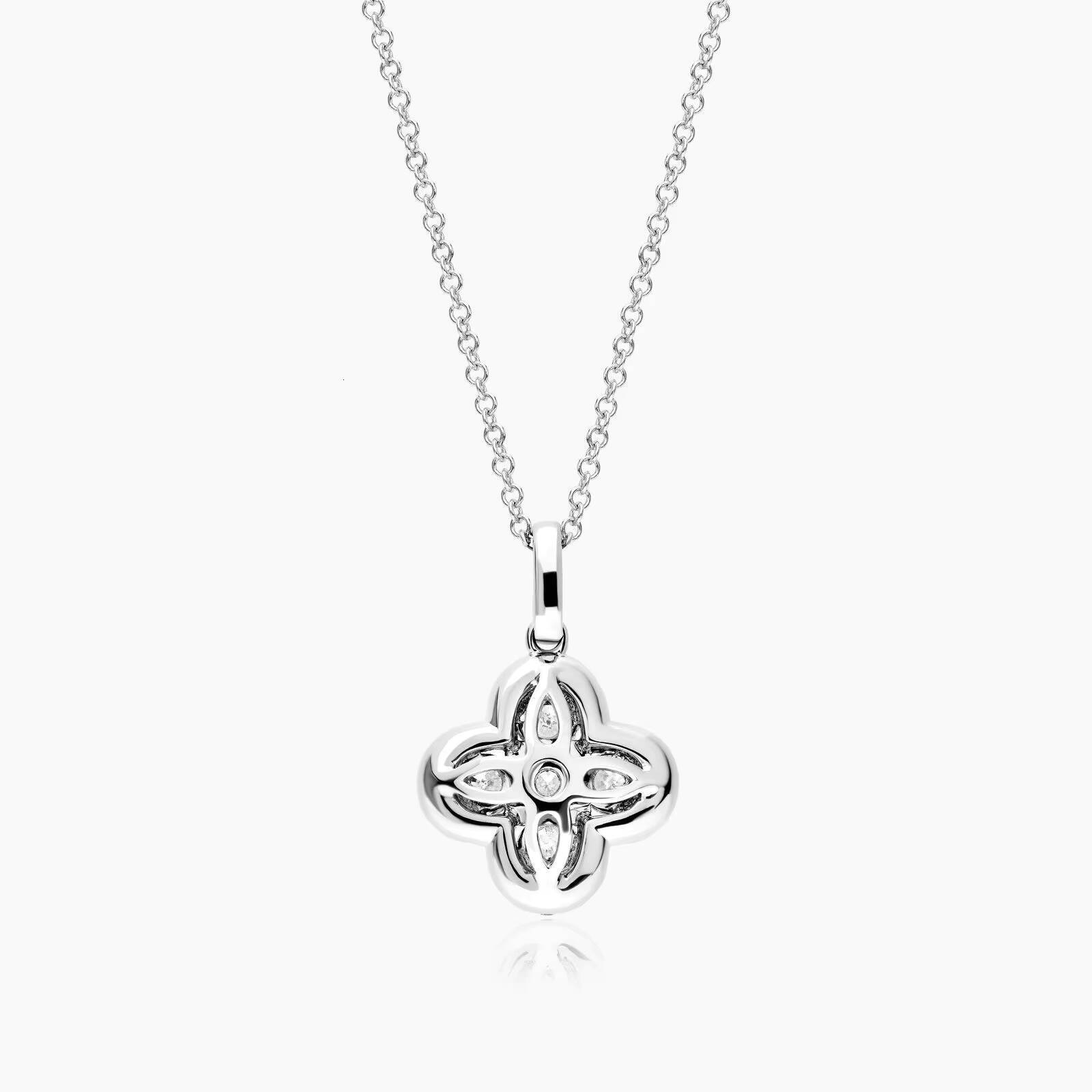 Round Diamond Necklace with Unique Style Jewelry For Anniversary Gift