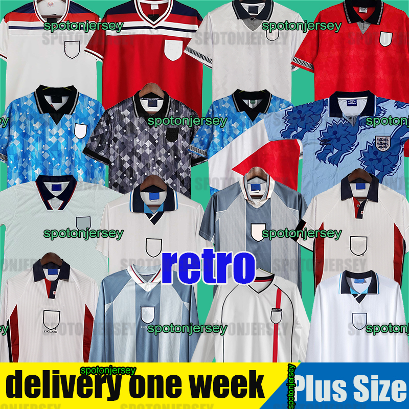 Retro 2002 World cup england Soccer Jerseys Blackout MASH UP football shirts 1998 ROONEY Lampard OWEN Vintage 1980 150th anniversary SCHOLES Shearer kits