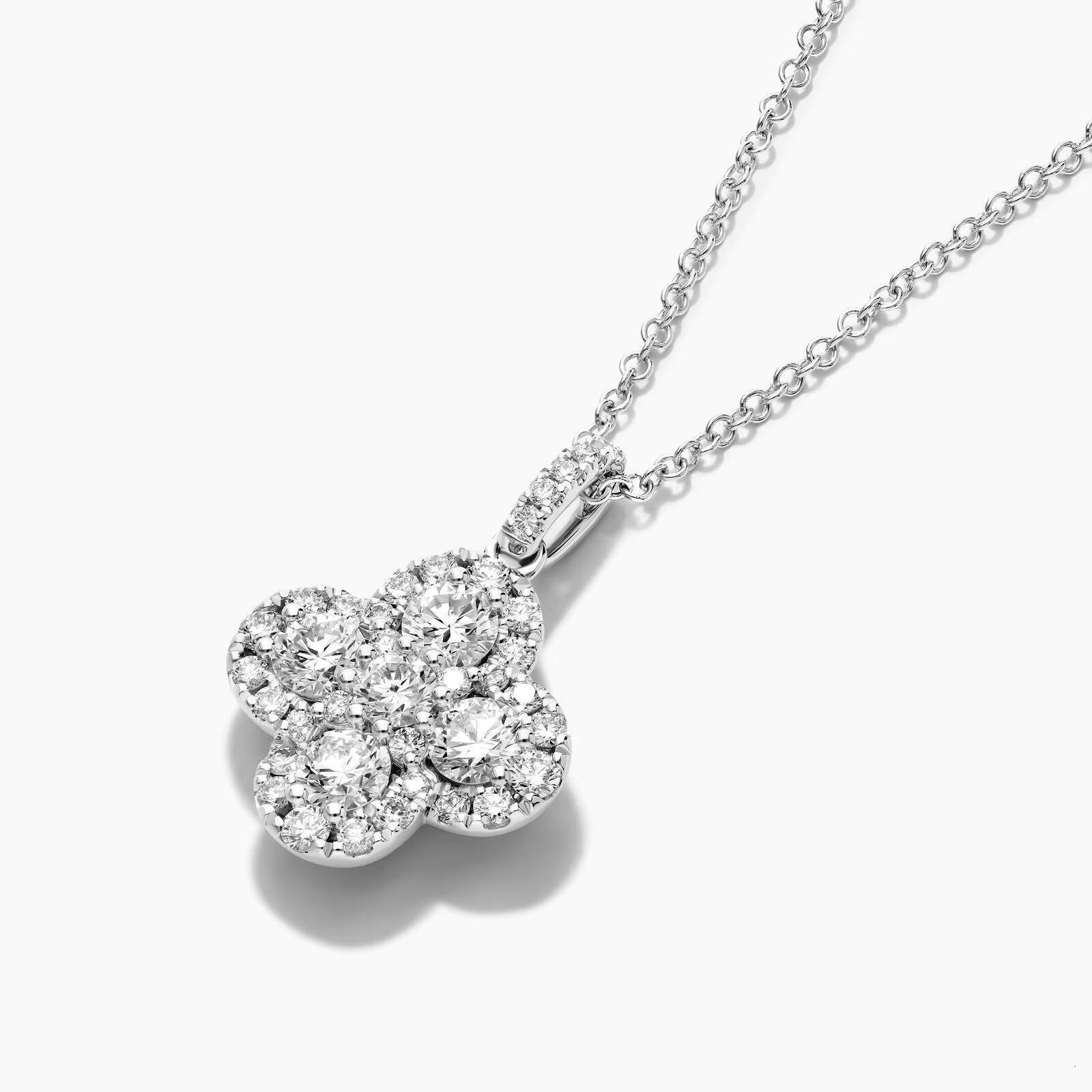 Round Diamond Necklace with Unique Style Jewelry For Anniversary Gift