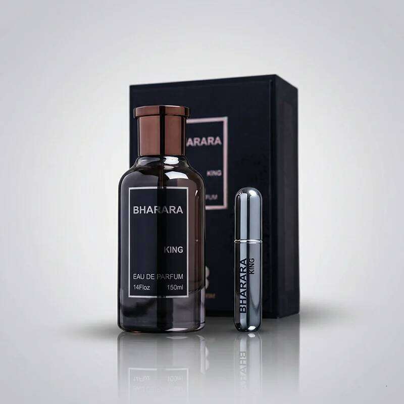 Bharara King Men's Eau de Parfum 100ml, Refreshing Citrus & Musk Scent, Long-Lasting Formaldehyde-Free Fragrance 26Y0407