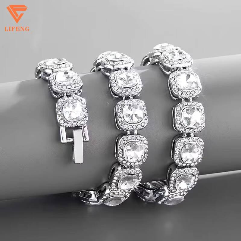 GRA Certificate D Vvs Moissanite Tennis Chain Diamond Round Edged Hip-hop Necklace Iced Out Jewelry Tennis Chain Necklaces