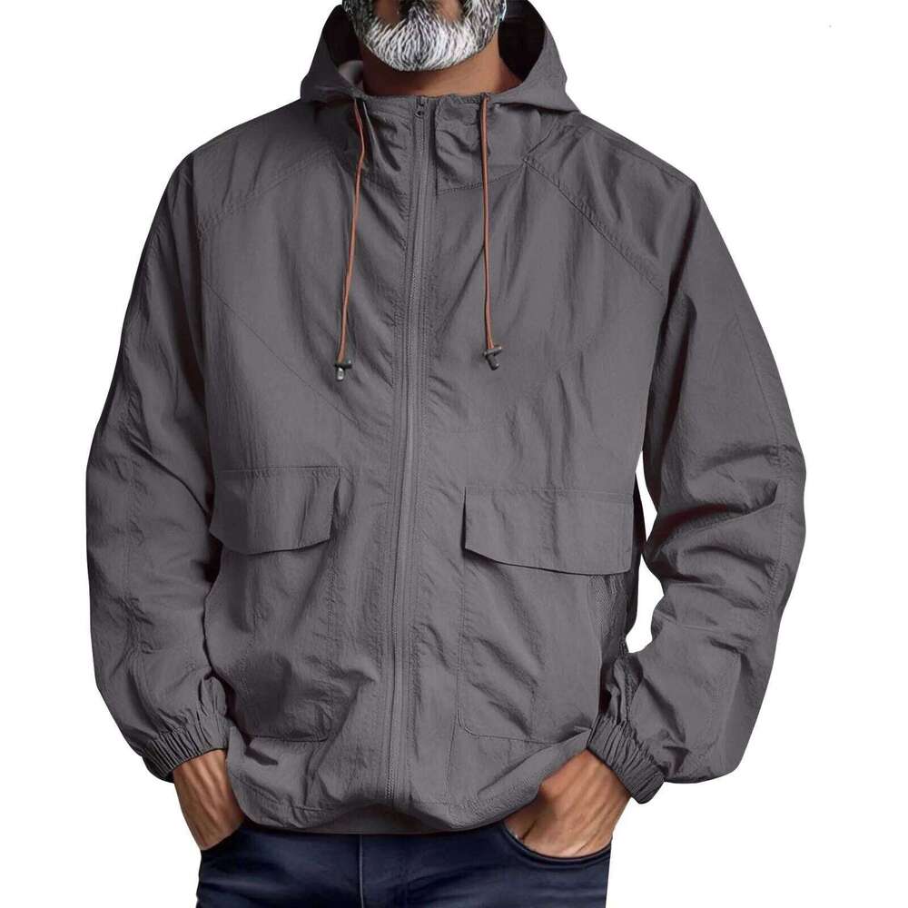 Upf 50+ Unisex Light Breathable Lightweight Jacket Outdoor Waterproof Coat Sun Uv Quick Dry Protectionacket Hooded Soft Jackets 26H0408