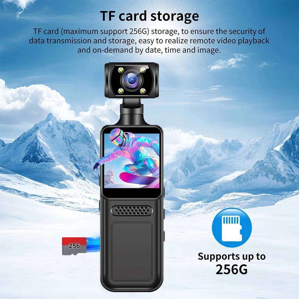 Ultra HD Sports 4K WiFi Action Digital Portable Video Recorder Camera DV Night Vision Police BodyCam Small Camcorder 26H0409