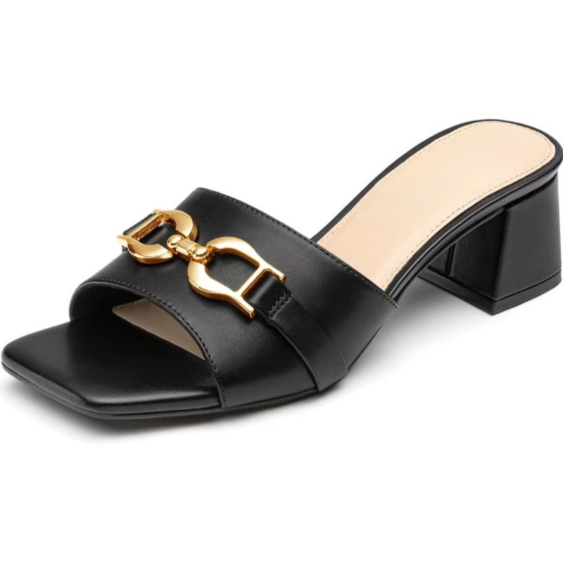 2026 Summer New Trendy Coarse Luxury Heel Sandals Designer Fashionable Versatile Wearing High Heels for Women