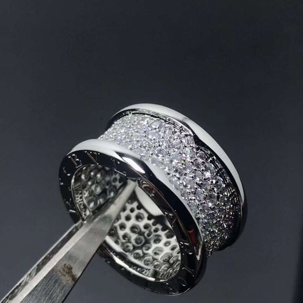 Ring Casual Seiko Small Waist Full Diamond Ring Luxurious Starry Sky Carved Starry Sky With Diamond Designer Ring Jewerly Designer For Women Fashion A