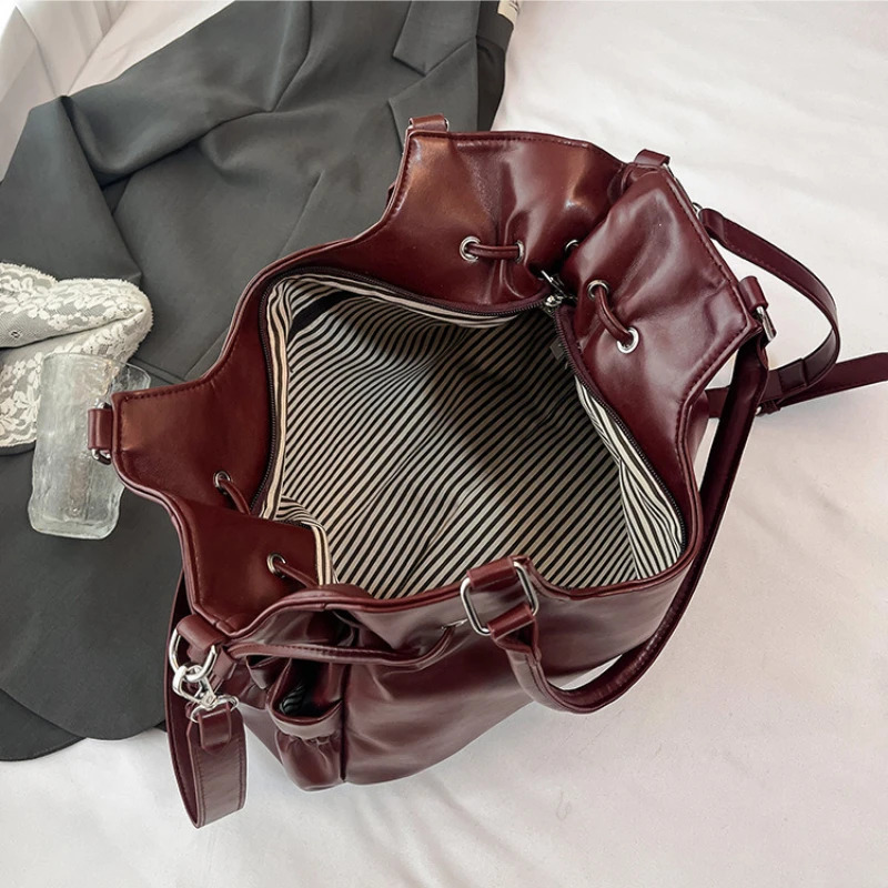 Fashionable n Tote Bag Retro Shoulder Bag Casual Large-capacity Crossbody Bags Light y High-end Womens Bags 260408 - view 5