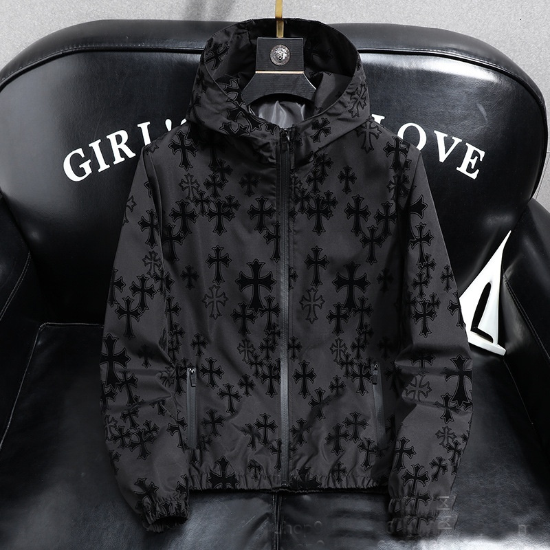 Luxury Brand Designer Clothes European Export Men's Casual Jacket Youth Thin Jacket Spring Summer Hooded 2025 Spring New Style Top