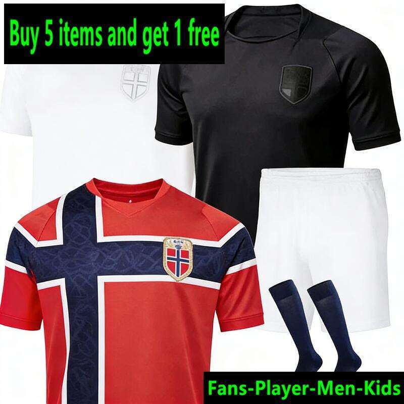 2026 Norway World Cup Soccer Jersey Erling Haaland Odegaard 26 27 Norway Football Shirt Men Kids Kits Fans Player Version Custom Name Number Maillot de foot
