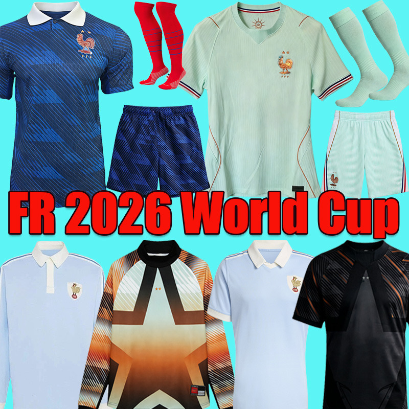 france french soccer jersey 26 27 MBAPPE BARCOLA OLISE EKITIKE 2026 DEMBELE Maillots football shirt maillot de foot Men kids kit enfants 120th RUGBY s