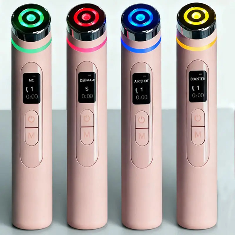 Pink Skin Care Wand Multifunction Microcurrent Face Massager Beauty Device 260409