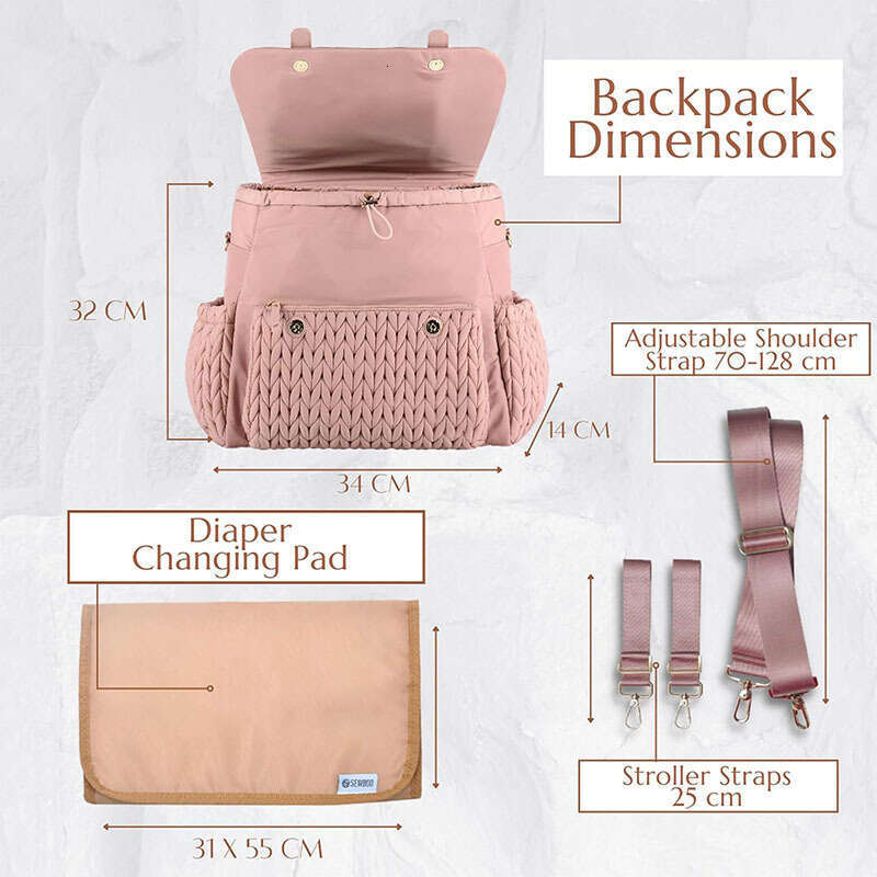 Large Capacity Multifunctional Diaper Bag Waterproof Maternity Backpack Portable Travel Baby Nappy Bag for Outdoor Nursing SENYY