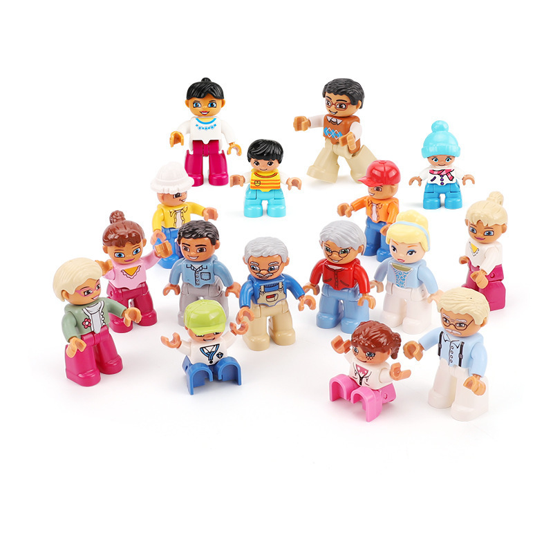 5PCS Playmobil Figurines Fille Enfant Mini Action Figure Toys 3CM 5CM 7CM Playmobil Knights Soldiers Military Figures 251104