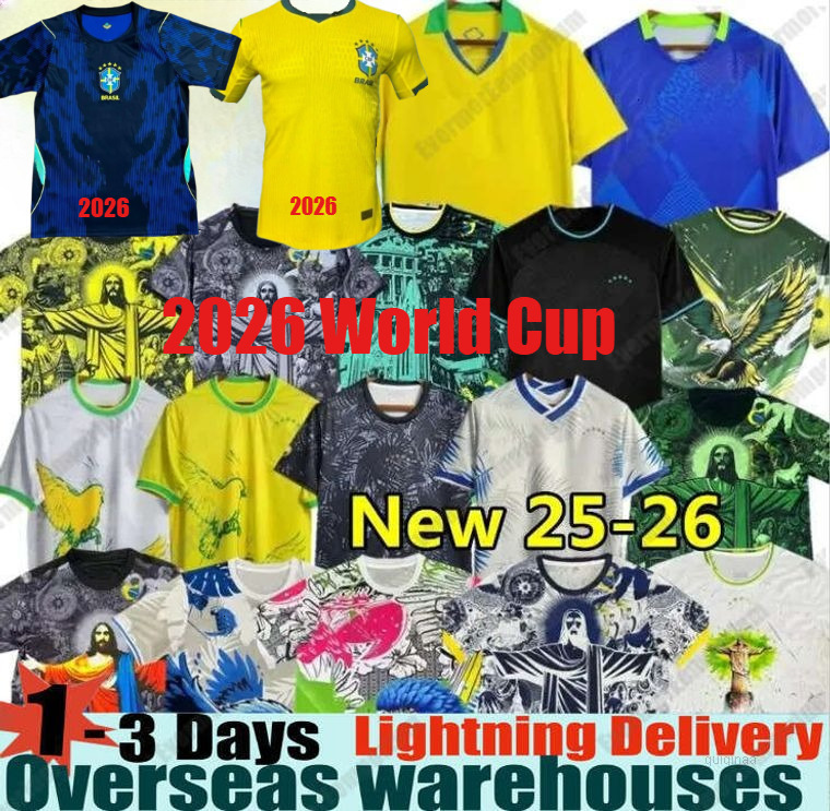 2025 2026 ENDRICK CASEMIRO BrAZiLs Soccer Jerseys RICHARLISON Camiseta RAPHINHA PAQUETA VINI JR RODRYGO Brasil Maillots Football Shirt 25 26 27 Men Ki