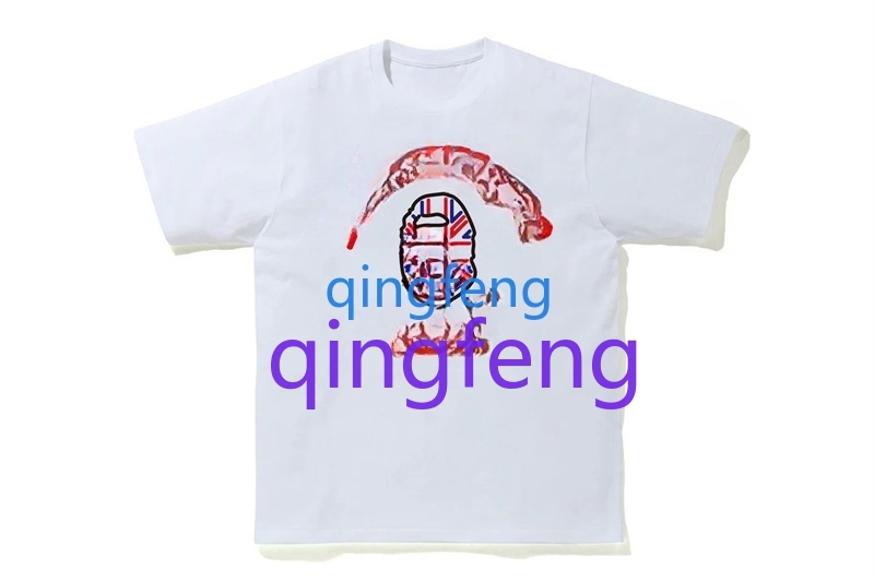 European and American fashion men's casual top hip-hop style short sleeved letter printed short sleeved camouflage pattern T-shirt S-2XL