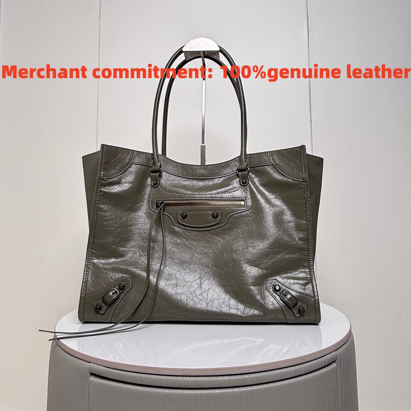 Top Quality Designer Bag Woman Handbag Le City Motorcycle Bag Man Tote Bag Suede Bag Shoulder Bag Luxury Sheepskin Genuine Leather Metal Rivets Vintage Crossbody Bag