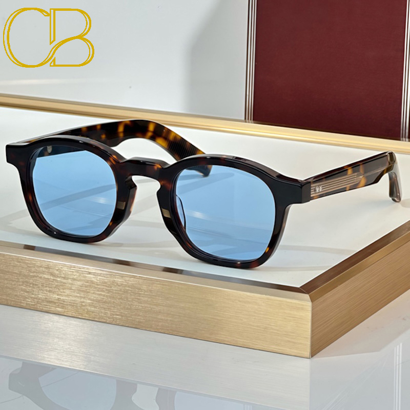 Original Luxury Designer Sunglasses Men Zephirin Popular Famous Fashion Brand Sun Glasses Women Retro Round UV400 Prescription Handmade Acetate High Q