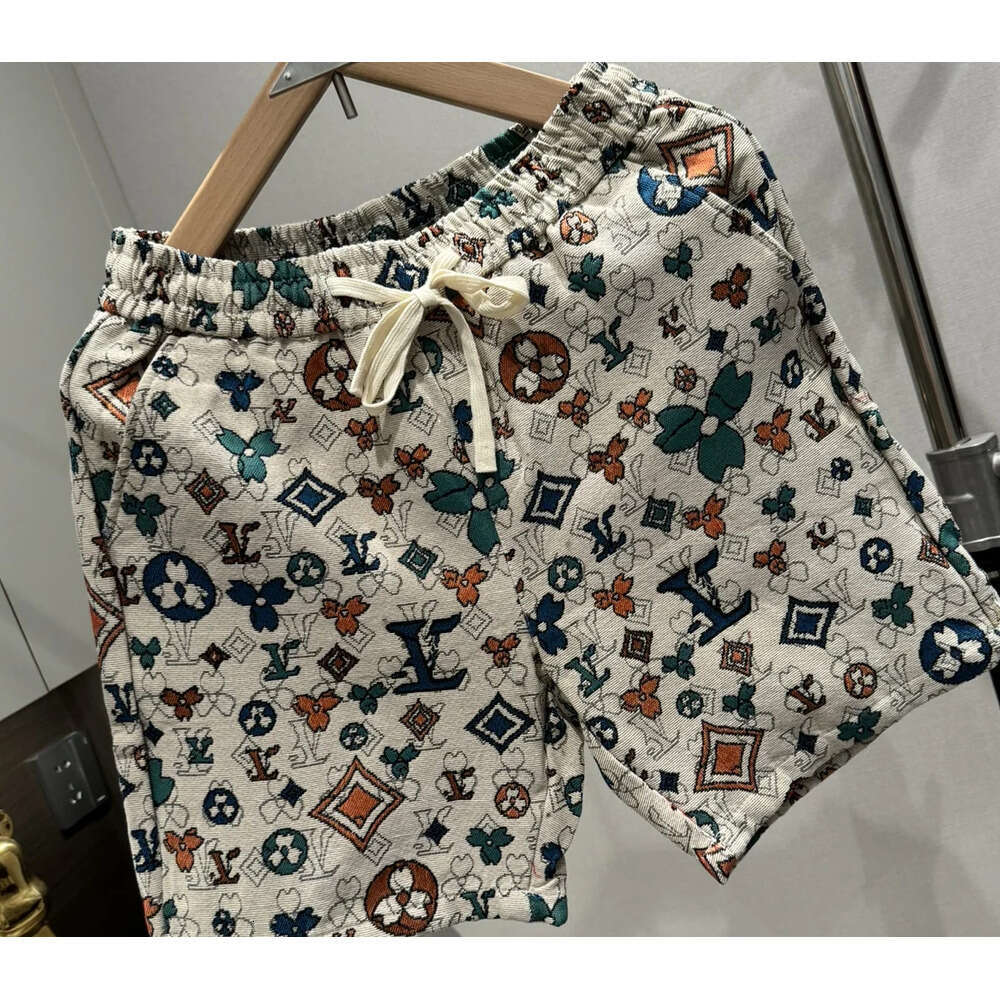 Summer New Men's Short Casual Beachwear Couple's Designer Fashion Popular Print Fashionable Three-Quarter Length Pants Youth Active Style