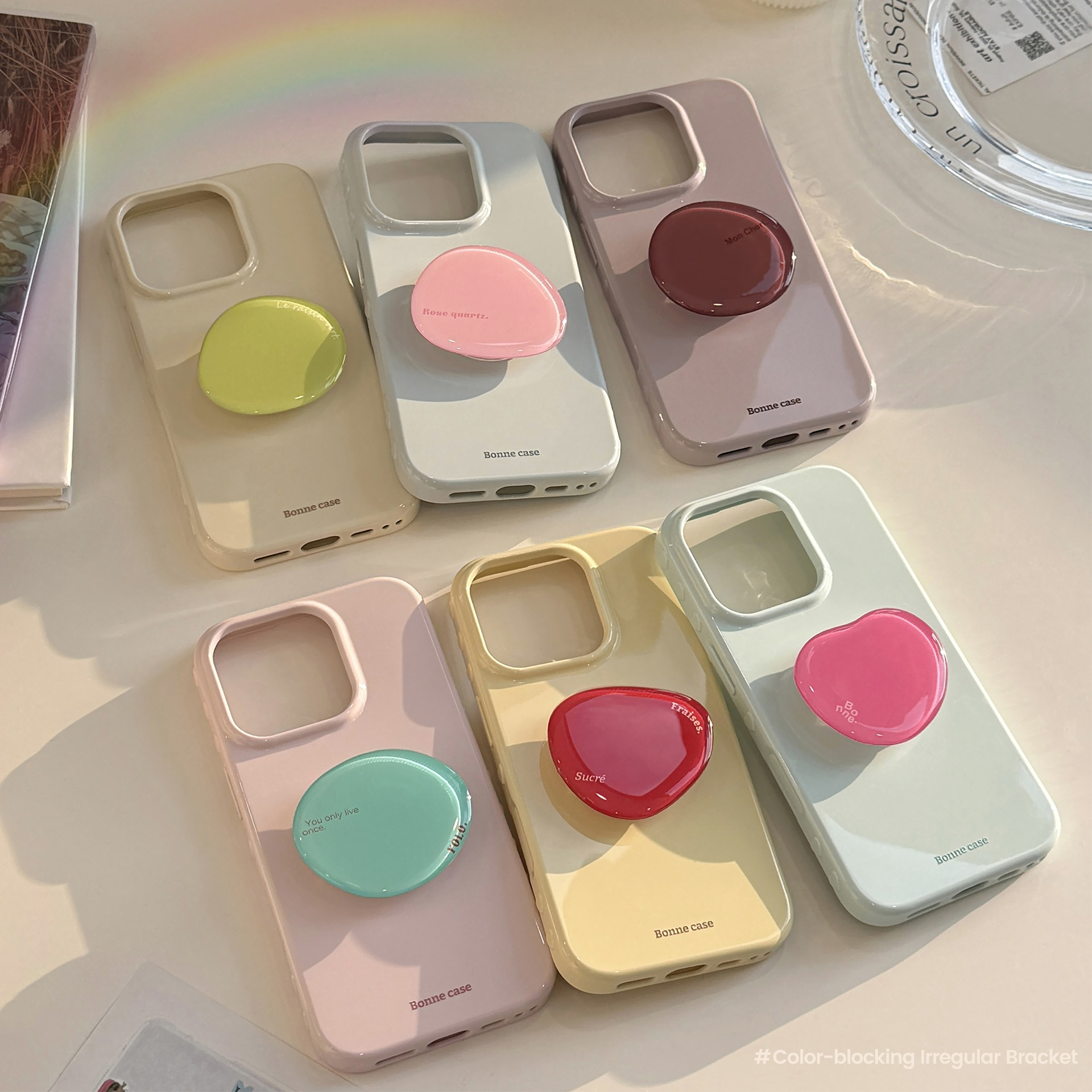 Crystal Stand Minimalist Case for iPhone 17 Pro Max 16