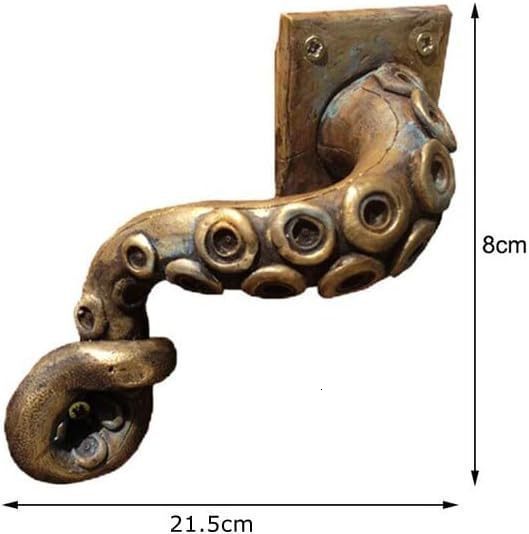 Retro Door Handle Resin Octopus shaped Hardware Outdoor Home Creative Halloween Party Decoration 250428