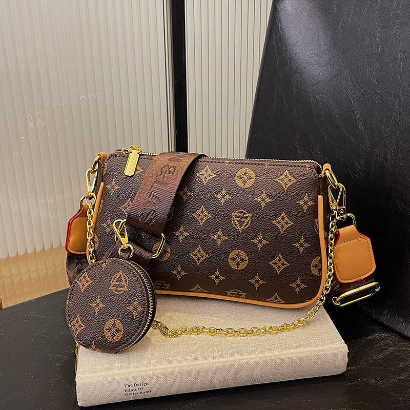 Women's branded commuter printed mother-daughter bag, new stylish niche versatile high-end crossbody and shoulder bag