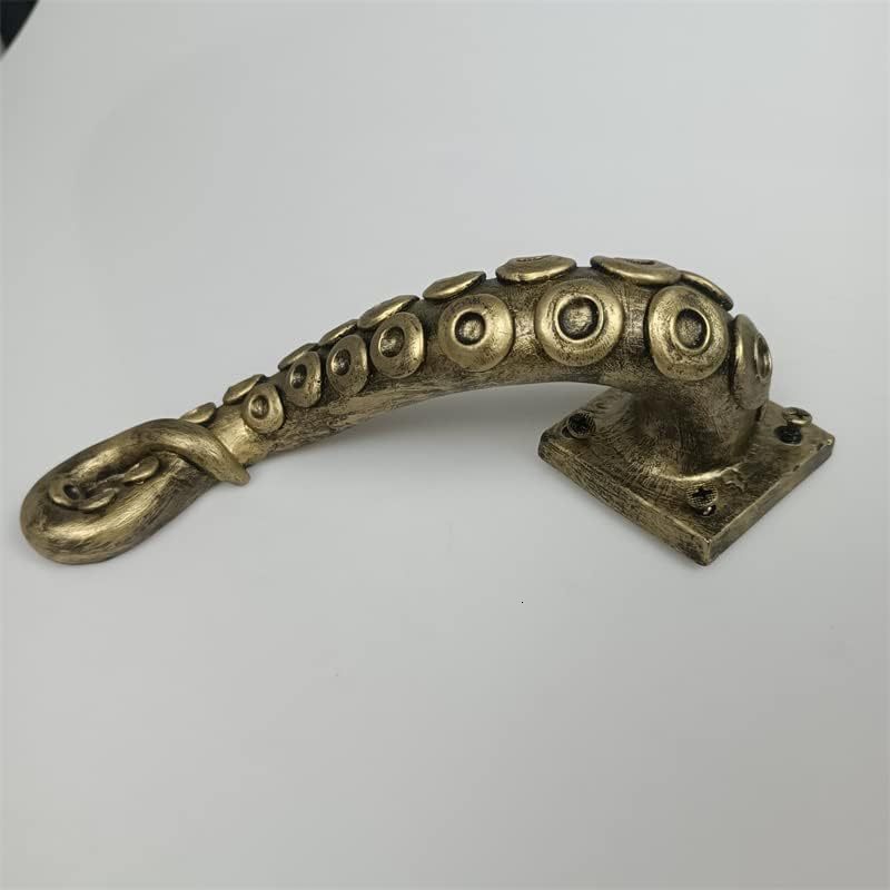 Retro Door Handle Resin Octopus shaped Hardware Outdoor Home Creative Halloween Party Decoration 250428