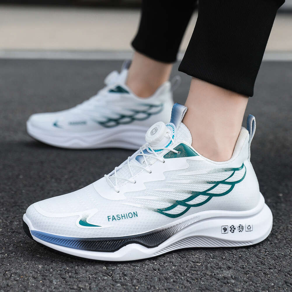Men's 2026 Spring New Breathable Lightweight Youth Rotating Button Running Sports Dad Shoes