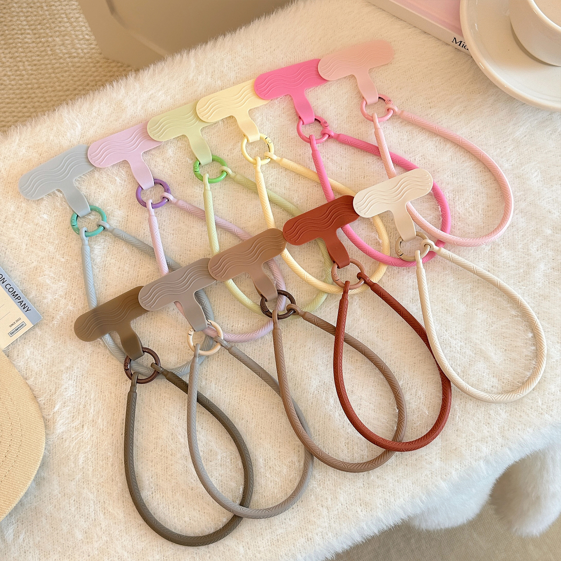 Multicolor Silicone Wrist Strap Phone Lanyard, Universal Anti-Lost Accessory for All Smartphones