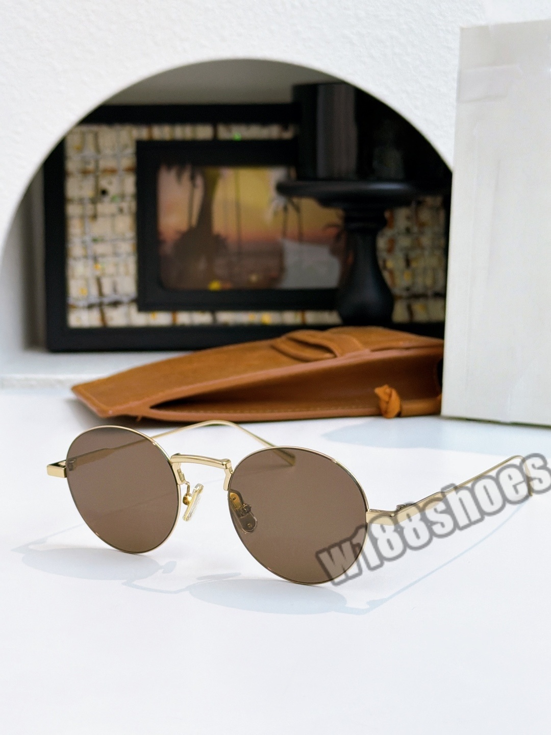 Fashion Womens Polaroid Lens Sunglasses Shadow Trendy Full Frame Fashionable Glasses Vintage Summer Eyewear