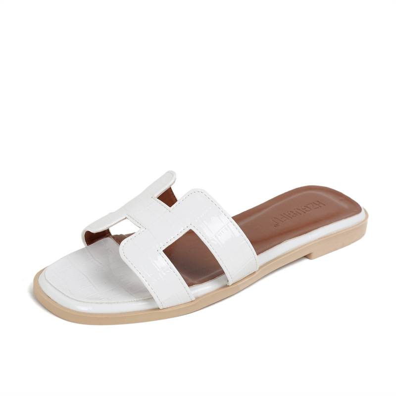 HZGUSIFU Free shipping 2026 luxury shoes Summer Women Slippers Non-slip Sole Light Outdoor Flat Shoes