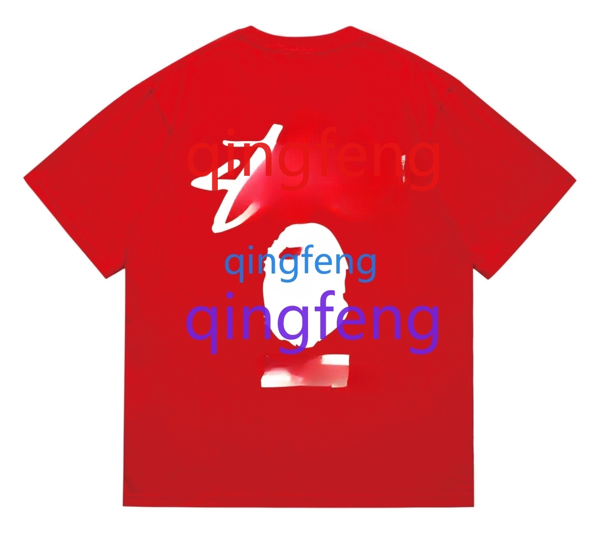 2026 New T-shirt Fashion Men's Casual Top Loose Short Sleeve Letter Printed Short Sleeve Graffiti Pattern T-shirt