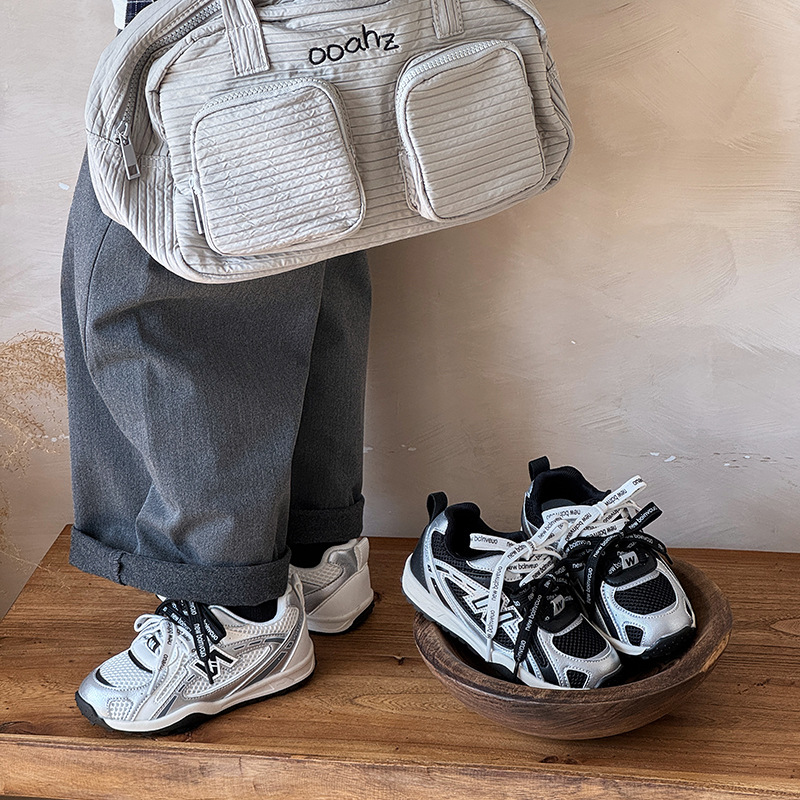 2026 Autumn New Children's Alphabet Sneakers Fashion Brand Big Kids Non-slip Running Shoes Boys & Girls Casual Board Shoes