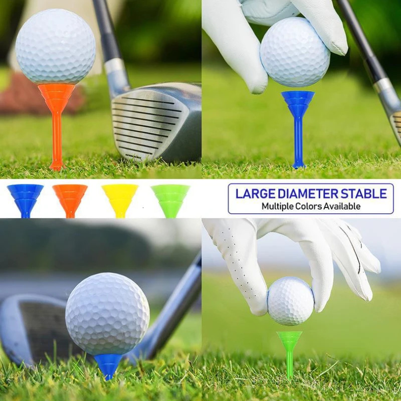 Golf Tees Plastic 83mm Big Cup Plus Scale Tee 50pcs Random Colors Accessories Sport TE007P 260408