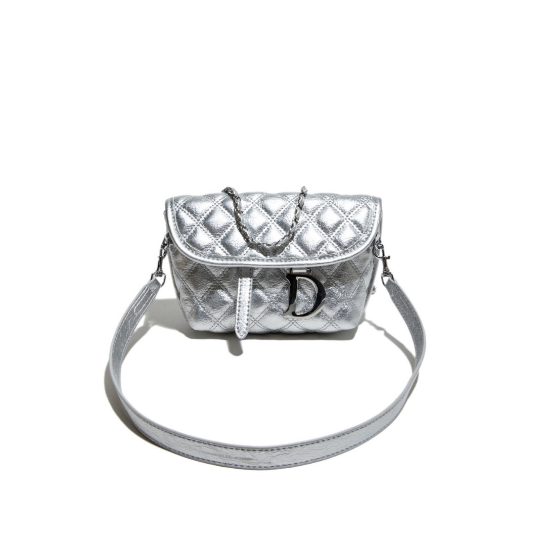 Small Bag Female Free Shipping Summer New Style Designer With Large Capacity Chain Cross Body Female Bag Rhombus Latti