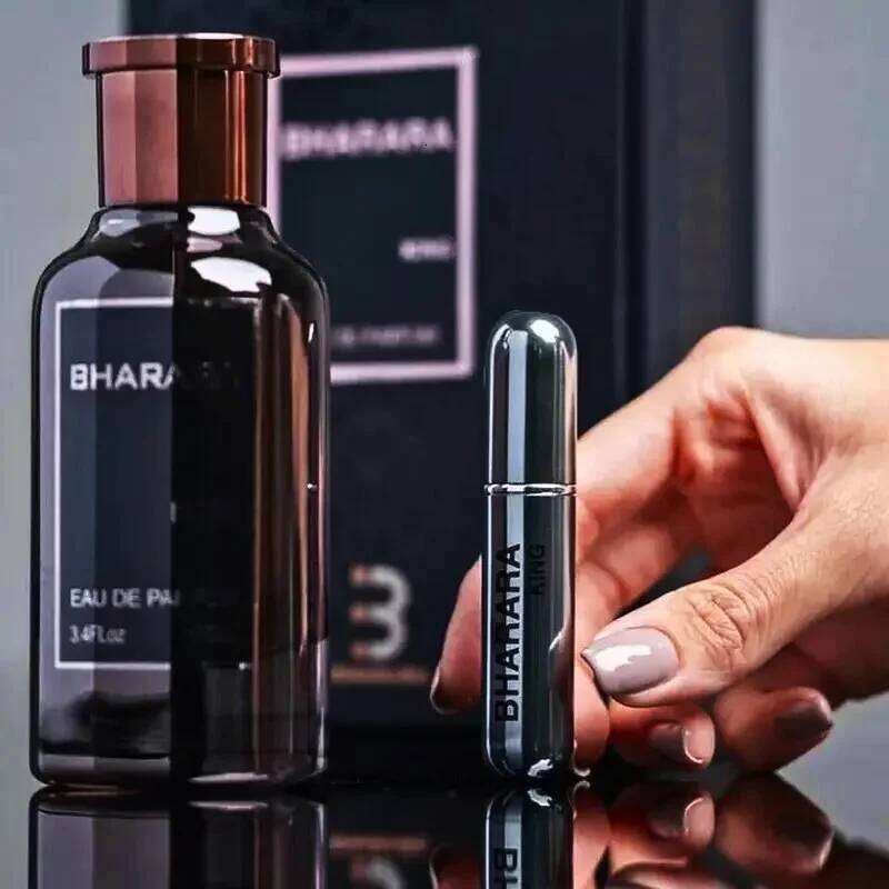 Bharara King Men's Eau de Parfum 100ml, Refreshing Citrus & Musk Scent, Long-Lasting Formaldehyde-Free Fragrance 26Y0407