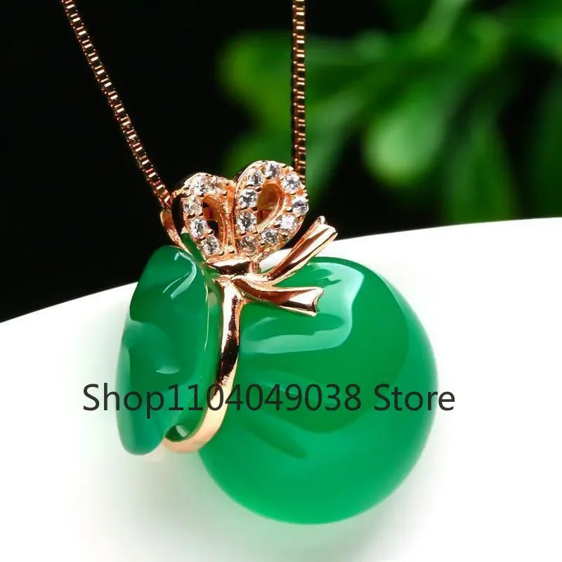 Genuine Myanmar Grade A Jadeite Burma Green Jade Money Bag Pendant Necklace Women Healing Gemstone Fine Jewelry Ladies Gifts 260408