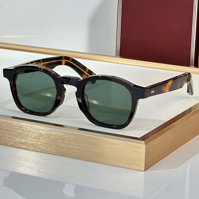 Original Luxury Designer Sunglasses Men Zephirin Popular Famous Fashion Brand Sun Glasses Women Retro Round UV400 Prescription Handmade Acetate High Q