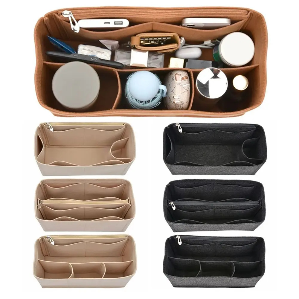 High-quality Felt Handbag Insert Bag Support Organization Purse Liner Portable Storage Bag Organiser for For Liz Visetos 260408
