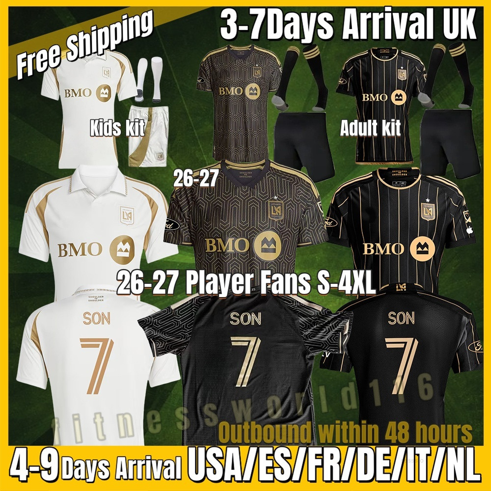 xxxl 4xl 2026 27 SON Los Angeles FC 26 27 LAFC soccer jerseys GIROUD CHIELLINI ACOSTA DBOUANGA KAYE ROSSILA CHICHARITO RIQUI PUIGVELA Football shirts 