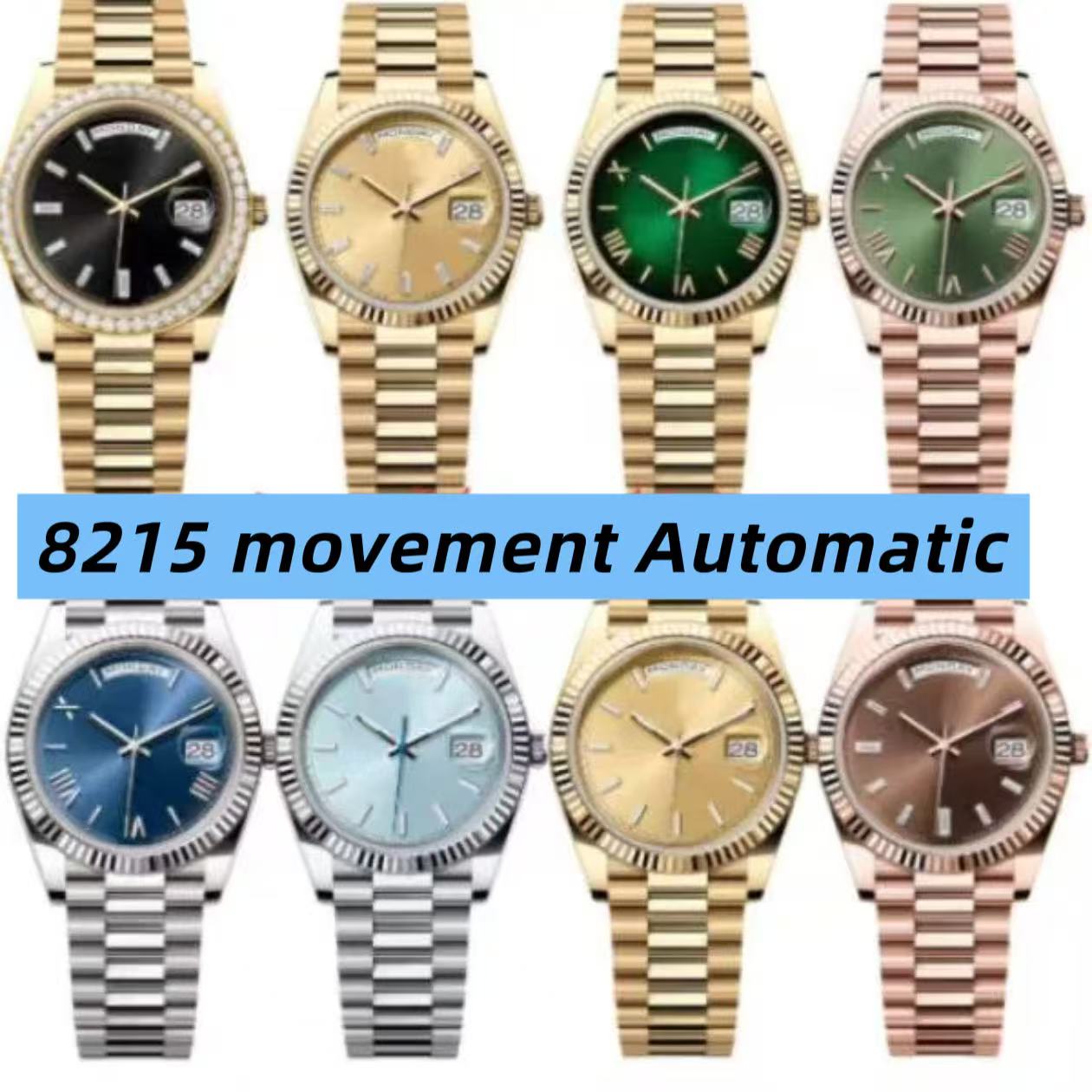 8215 Automatic movement designer watch women 40mm 36mm day date watches men stainless steel waterproof Wristwatches with sapphire glass montre de luxe