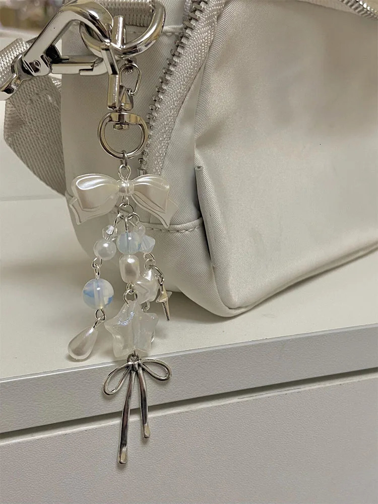 handmade y2k bow star Keychain bag Charms Aesthetic 260408