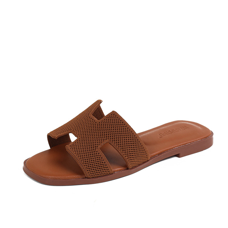 HZGUSIFU Free shipping 2026 luxury shoes Summer Women Slippers Non-slip Sole Light Outdoor Flat Shoes