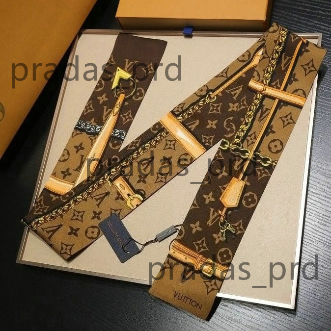 Fashion Women Hair Scarf Brand Design Luxury Silk Scarf Fashion Print Headband Skinny louis vuttonn louise vuttons vuittonly lvs lvt louisvuitton louievuitton