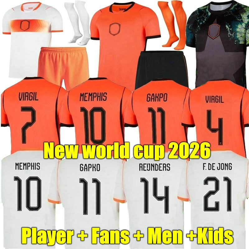 3XL 4XL 2026 NetHErlANds soccer jersey world cup 26 27 DE JONG Holland DE LIGT football shirt Player fans XAVI men kids kit Women Goalkeeper training MEMPHIS 2027