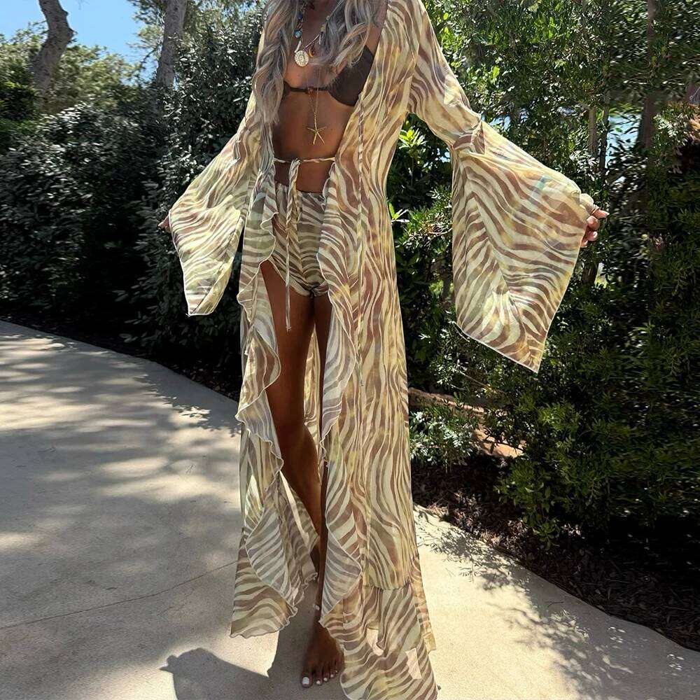 Zebra print 3 Pieces Micro Bikini 2025 Sexy Swimsuit Women Swimwear Biquini Female Bodysuit Bathing Suits Cover Up Long Skirt