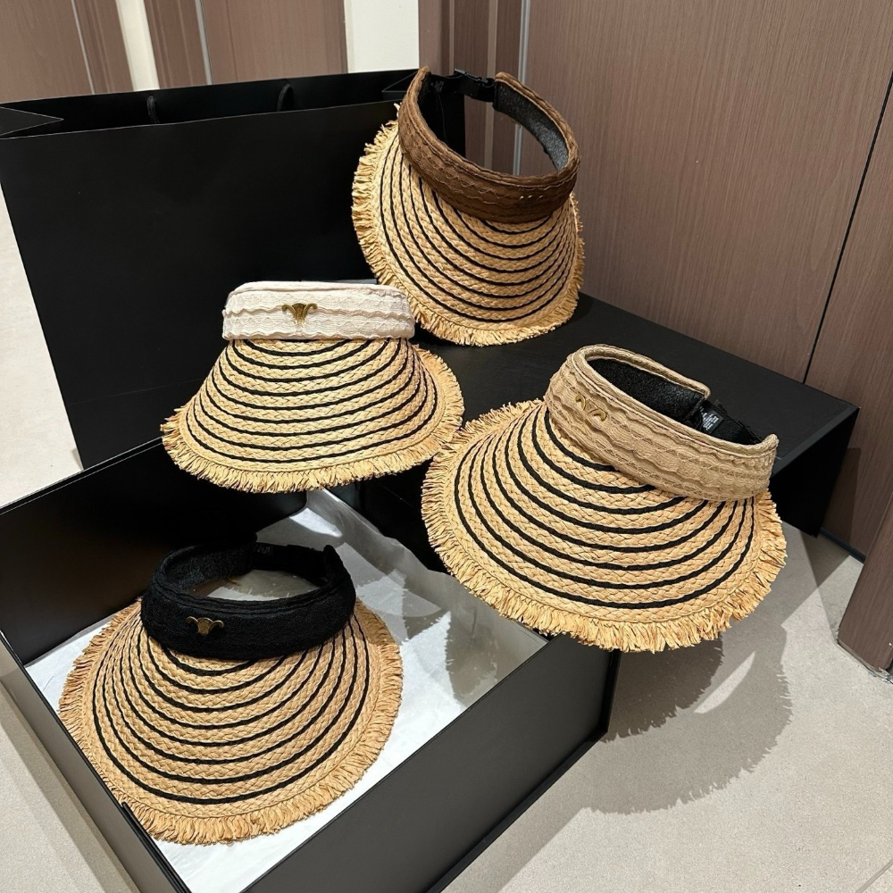 Fashion Straw Hat Designer Visors Casquette Sun Woman Outdoor Visor Cap Top Caps Adjustable Casual Luxury Beach Sunhat Baseball Sport Hats
