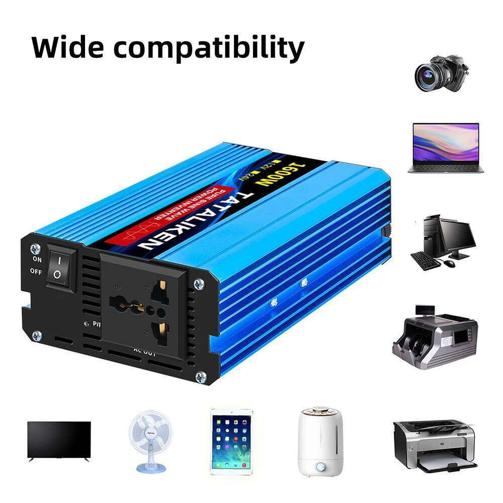 Pure Sine Wave 1600W/3000W Inverter 12V to 220V Digital Display Function for Car & Home Use - view 6