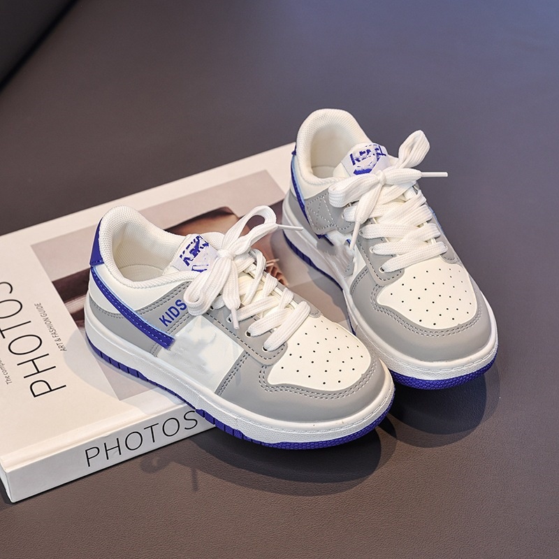 Kids Sneakers Low Top Toddler to Big Kids Casual Skate Shoes Breathable Anti-Slip Soft Sole Athleisure for Boys Girls All Seasons School Sports Shoes 