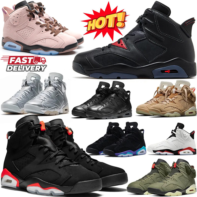 Bin23 6s Designer Basketball Shoes 6 A Ma Maniere Olive British Khaki Aqua Cap and Gown White Fire Red UNC Infrared Chrome Womens Mens Trainers Outdoor Sneakers